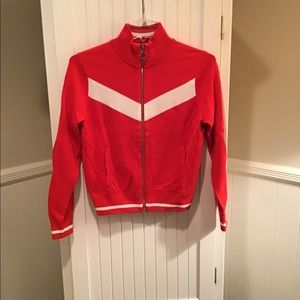 Banana Republic chevron zip up sweater sweater